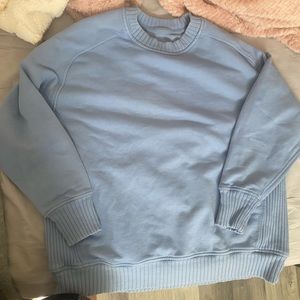 baby blue aerie crewneck sweater
